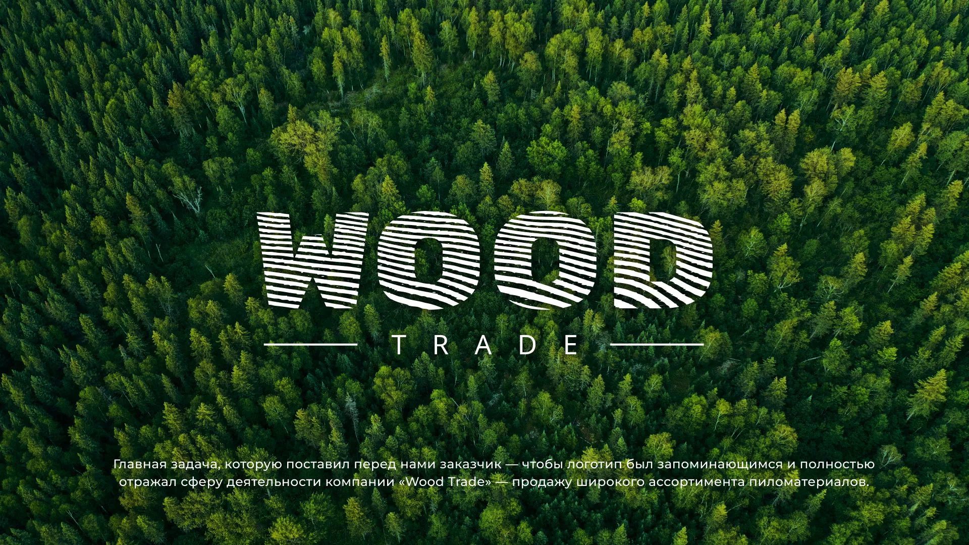 Разработка логотипа для компании «Wood Trade» в Завитинске