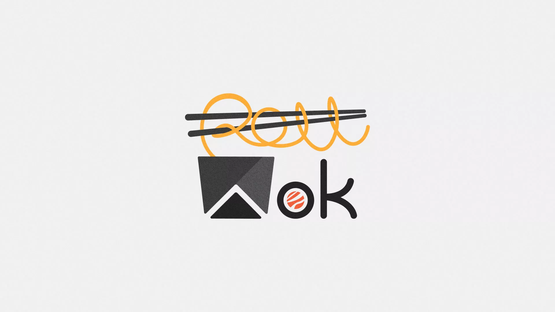 Разработка логотипа суши-бара «Roll Wok Club» в Завитинске