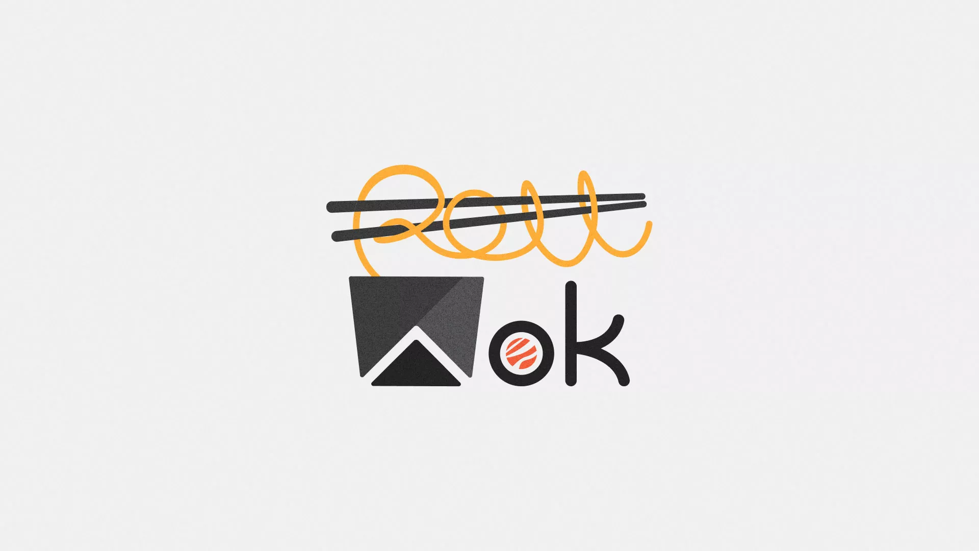 Разработка логотипа в Завитинске для суши-бара «Roll Wok Club»